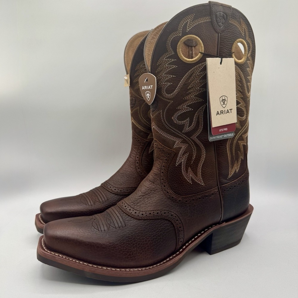 Ariat Roughstock Boots Men's Size 10.5 D Brown Oiled Rowdy Leather